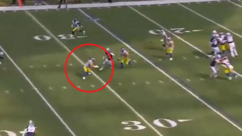 Davenport Native Jake Gervase Recieves Fake Punt Pass For A First Down